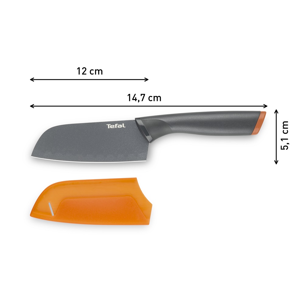 Tefal Fresh Kitchen Santoku Knife, 12 cm - K1220104